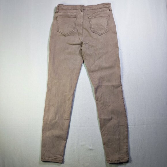 Buffalo Hanna High-rise stretch skinny pants women's size 6 brown - Picture 3 of 13